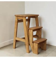 Стілець - драбина дерев'яна в ретро стилі для дому та кухні, фотостудії Сходи трансформер побутові розкладні