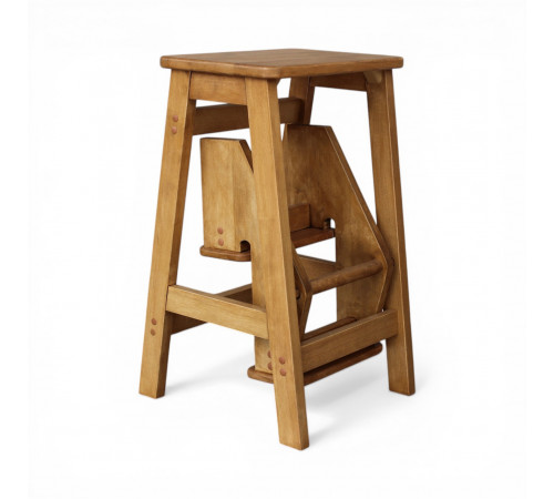 Стілець - драбина дерев'яна в ретро стилі для дому та кухні, фотостудії Сходи трансформер побутові розкладні