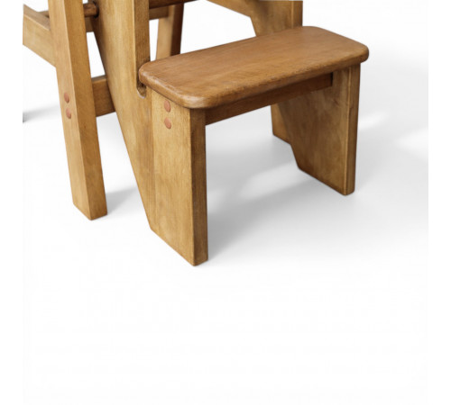 Стілець - драбина дерев'яна в ретро стилі для дому та кухні, фотостудії Сходи трансформер побутові розкладні