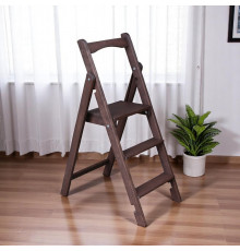 Drewniana składana drabina 3-stopniowa do domu, studia fotograficznego Składana drabina domowa-transformator Czekolada