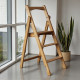 Драбина дерев'яна складана на 3 сходинки для дому, фотостудії Сходи трансформер побутові розкладні