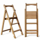 Драбина дерев'яна складана на 3 сходинки для дому, фотостудії Сходи трансформер побутові розкладні