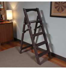 Драбина дерев'яна складана на 5 сходинок для дому, фотостудії Сходи трансформер побутові розкладні Кипарис