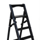 Драбина дерев'яна складана на 5 сходинок для дому, фотостудії Сходи трансформер побутові розкладні Чорний