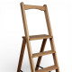 Drewniana składana drabina z poręczą Wysoka drabina domowa do domu Gorzka czekolada