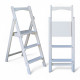 Драбина дерев'яна складана на 3 сходинки для дому, фотостудії Сходи трансформер побутові розкладні