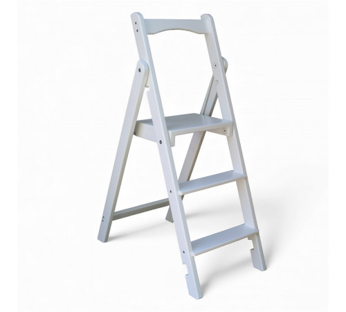 Драбина дерев'яна складана на 3 сходинки для дому, фотостудії Сходи трансформер побутові розкладні