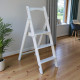 Драбина дерев'яна складана на 3 сходинки для дому, фотостудії Сходи трансформер побутові розкладні