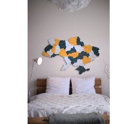 Mapa Ukrainy bez rzek, kolor Tropical S - 120*80 cm, bez podświetlenia, bez podświetlenia