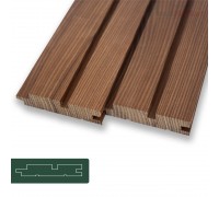 Фасадна дошка Термоясен "Імітація рейки" - 120*21*800-3000мм ""