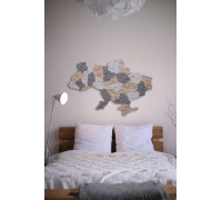 Karte der Ukraine ohne Flüsse, Farbe Stone XS – 100 * 67 cm, ohne Hintergrundbeleuchtung, ohne Hintergrundbeleuchtung