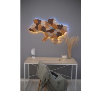 Karte der Ukraine mit eingezeichneten Flüssen, Farbe Epsilon M – 150 * 95 cm, mit Hintergrundbeleuchtung, gelb-blau