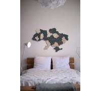 Karte der Ukraine ohne Flüsse, Farbe Taiga XS - 100 * 67 cm, ohne Hintergrundbeleuchtung, ohne Hintergrundbeleuchtung