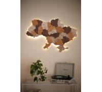 Mapa Ukrainy bez rzek, kolor Epsilon L - 200*135 cm, z podświetleniem, neutralny