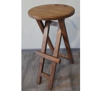 Барный стул, раскладной деревянный, для кафе.