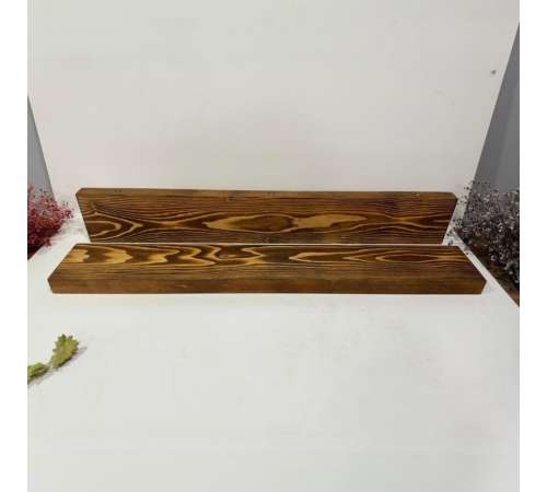 Настінна полиця прихованого кріплення з натурального масиву сосни 2000, 200