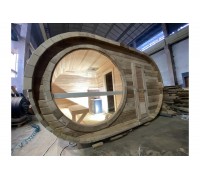 Sauna owalna 4,2x2,3m Ovale Fassauna od producenta.