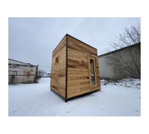 Лазня 3,8х2,4м каркасно щитова Gartensauna-26 від