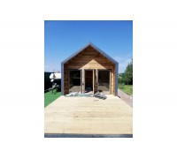 Баня 4,0х6,0х4,0м в стиле Барнхаус Sauna Barn House 06 от производителя ThermoWood Production