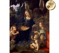 Klasyczna drewniana układanka Madonna wśród skał (Leonardo da Vinci) L