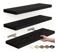 Concealed wooden shelf, 90 cm, pine