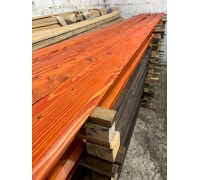 Painted larch planken, color MAHAGONI 20*120*3000/4000