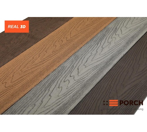 Композитная террасная доска Porch Real Coffee 20*138*4000 Композитная террасная доска Porch Real Coffee 20*138*4000
