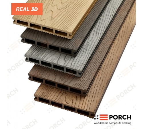 Композитная террасная доска Porch Real Silver 20*138*4000 Композитная террасная доска Porch Real Silver 20*138*4000
