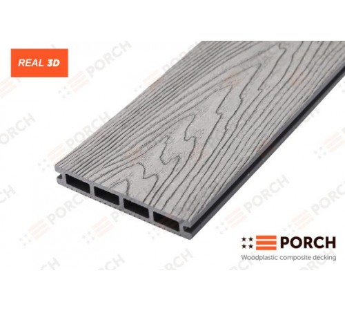 Композитная террасная доска Porch Real Silver 20*138*4000 Композитная террасная доска Porch Real Silver 20*138*4000