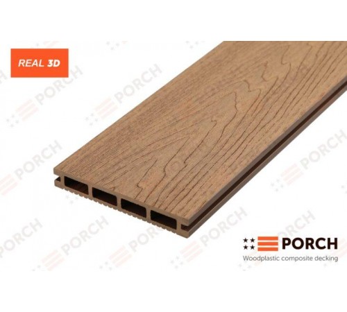 Композитная террасная доска Porch Real Teak 20*138*4000 Композитная террасная доска Porch Real Teak 20*138*4000