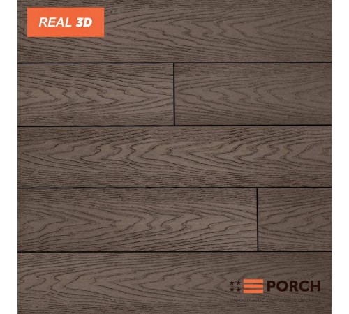 Композитная террасная доска Porch Real Coffee 20*138*4000 Композитная террасная доска Porch Real Coffee 20*138*4000