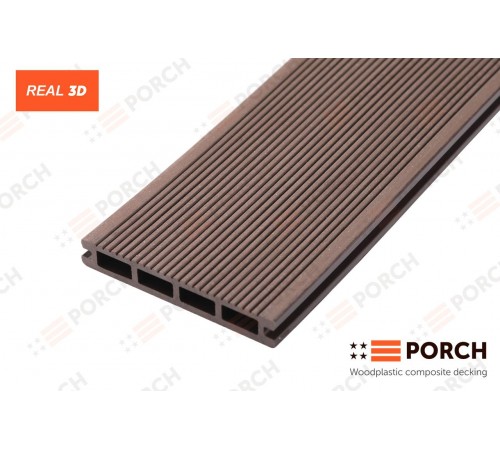 Композитная террасная доска Porch Real Coffee 20*138*4000 Композитная террасная доска Porch Real Coffee 20*138*4000