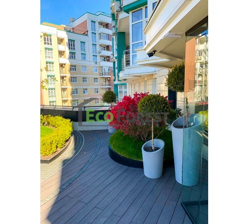 Композитная террасная доска Porch Solid Dark Coffee 18*140*2900 Композитная террасная доска Porch Solid Dark Coffee 18*140*2900