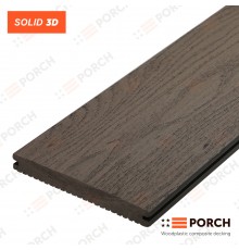 Композитная террасная доска Porch Solid Dark Coffee 18*140*2900