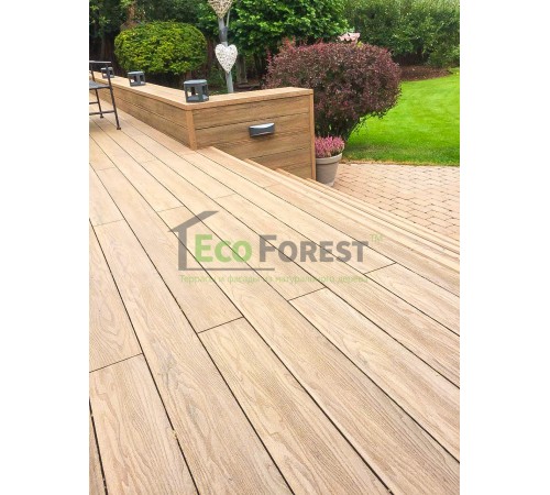 Композитная террасная доска Porch Solid Teak 18*140*2900 Композитная террасная доска Porch Solid Teak 18*140*2900