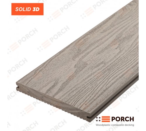 Композитная террасная доска Porch Solid Cream 18*140*2900 Композитная террасная доска Porch Solid Cream 18*140*2900