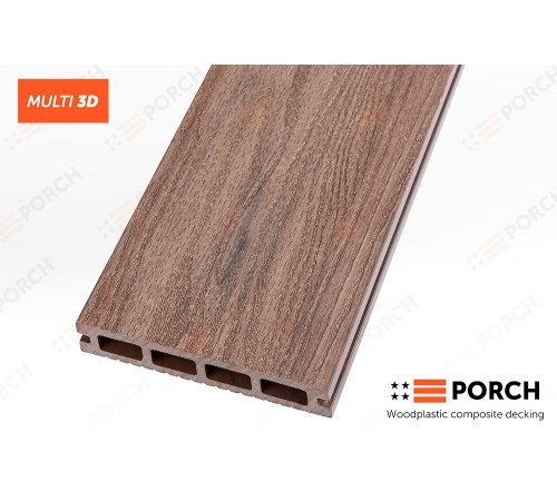 Композитная террасная доска Porch Multi Teak 23*146*2900 Композитная террасная доска Porch Multi Teak 23*146*2900