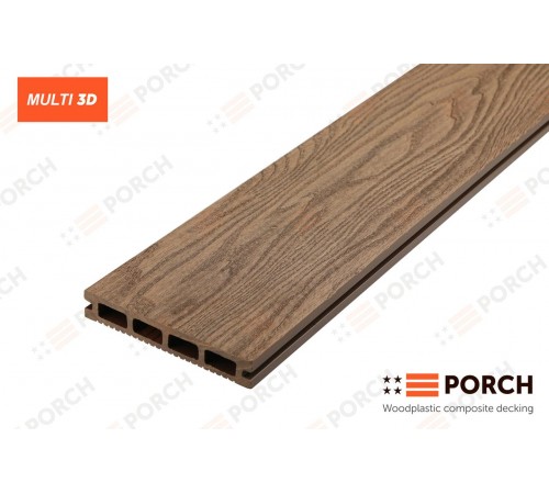 Композитная террасная доска Porch Multi Teak 23*146*2900 Композитная террасная доска Porch Multi Teak 23*146*2900