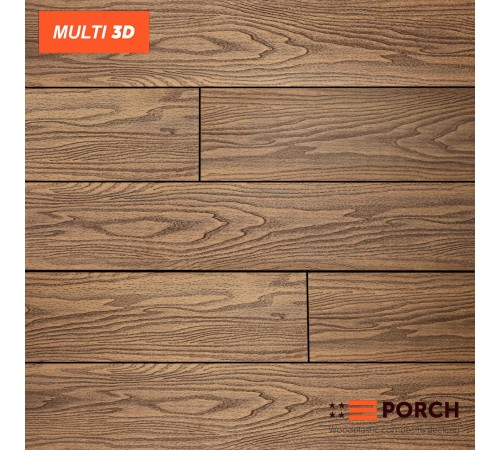 Композитная террасная доска Porch Multi Teak 23*146*2900 Композитная террасная доска Porch Multi Teak 23*146*2900