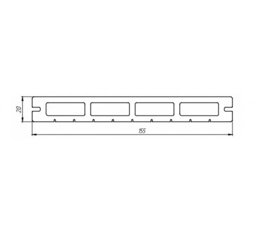 Композитная доска террасная Tardex Lite Premium 3D 20*155*2200 Композитная доска террасная Tardex Lite Premium 3D 20*155*2200