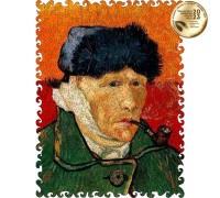 Drewniana układanka Autoportret (Vincent van Gogh) XL