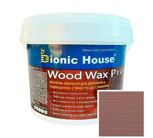 WOOD WAX PRO Белая База Bionic-House 0,8л Королевский Индиго WOOD WAX PRO Белая База Bionic-House 0,8л Королевский Индиго