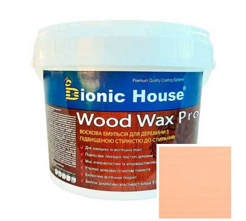 WOOD WAX PRO Белая База Bionic-House 0,8л Персик