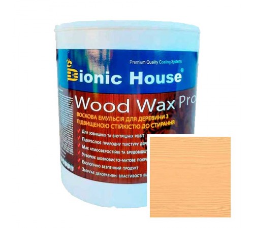 Фарба для дерева WOOD WAX PRO Біла База Bionic-House 2,5л