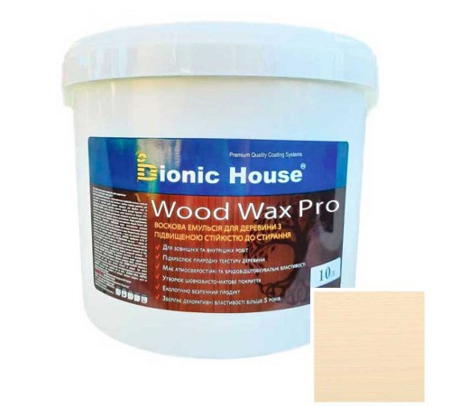 Постачальник: Місто: Київ WOOD WAX PRO Біла База Bionic-House 10л Капучино