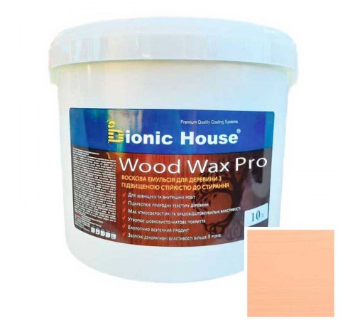 WOOD WAX PRO Белая База Bionic-House 10л Персик