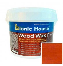 Краска для дерева WOOD WAX PRO бесцветная база Bionic-House 0,8л Махагон