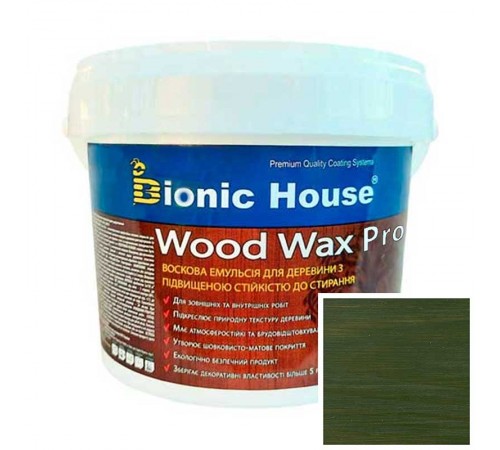 Краска для дерева WOOD WAX PRO бесцветная база Bionic-House 0,8л Мирт