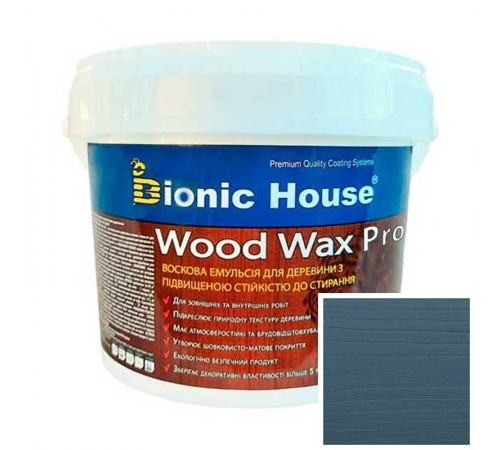 Краска для дерева WOOD WAX PRO бесцветная база Bionic-House 0,8л Крайола