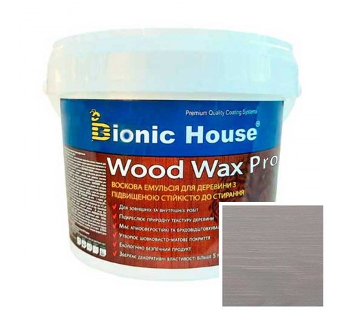 Краска для дерева WOOD WAX PRO бесцветная база Bionic-House 0,8л